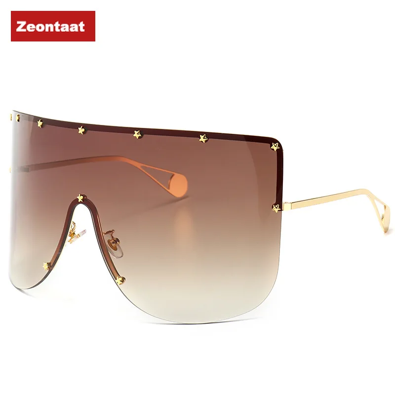 Zeontaat большие роскошные квадратные солнцезащитные очки со звездами женские