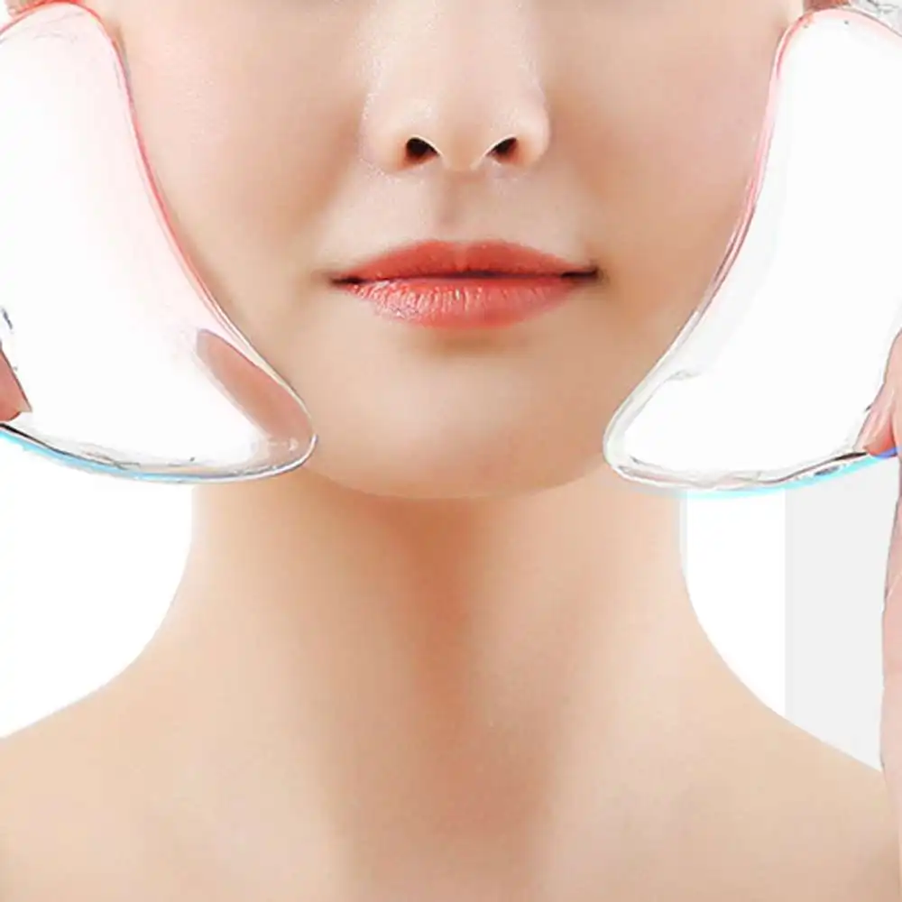 

2 Type V Shape Health Care Facial Massager Gua Sha Meridian Therapy Body Massage Tool Supplies