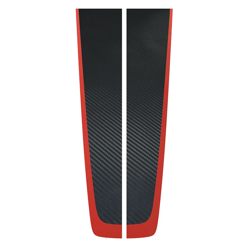 carbon black and red Два цвета наклейка капот автомобиля стикер внедорожных виниловые Стикеры для dmax 2012 2013 - Название цвета: carbon black and red