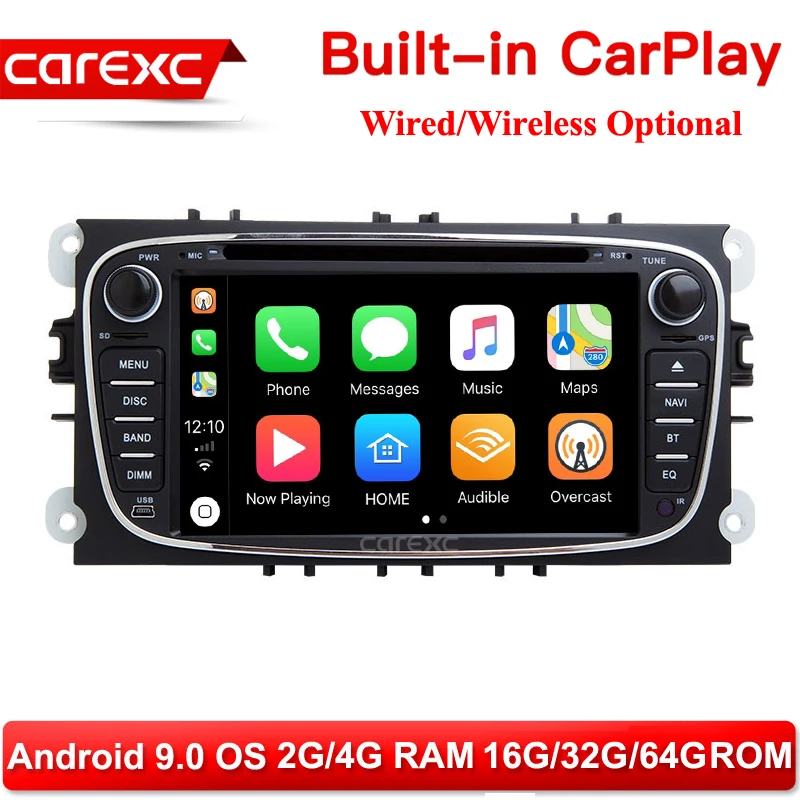 Автомобильный DVD плеер CarExc 7 дюймов радио GPS навигация для Ford Focus II Mondeo S Max C Galaxy Kuga