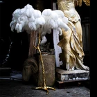 Нордическое украшение, домашний торшер из страусиных перьев, современные роскошные медные Торшеры для гостиной, полимерный стоячий светсветильник льник