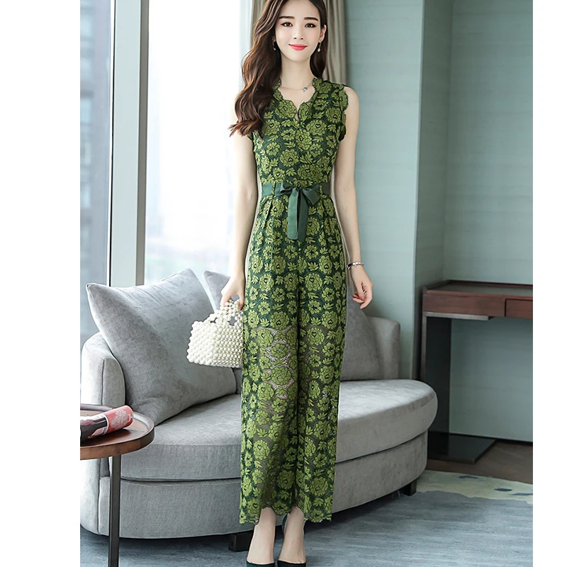 Новинка 2019 года летний сексуальный женский комбинезон без рукавов элегантный