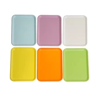montessori color trays frosted design preschool educational equipment kids practical materials for storage organization