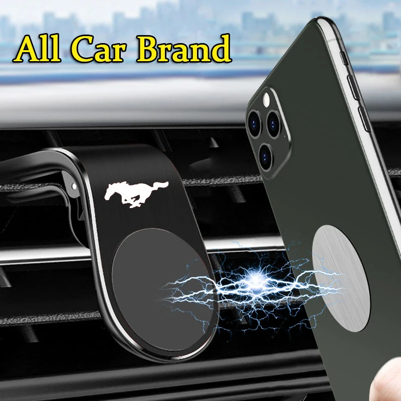 

1/2 Pcs Car Logo Metal Strong Magnetic Phone Holder For Ladas Accessories 2105 VESTA Niva 2121 4x4 Snorkel Parachoque Priora Vaz