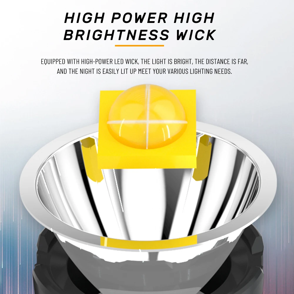저렴한 휴대용 플래시라이트 XHP90 LED 손전등, USB 충전식 방수 방폭 야외 캠핑 랜턴 서치라이트 스포트라이트