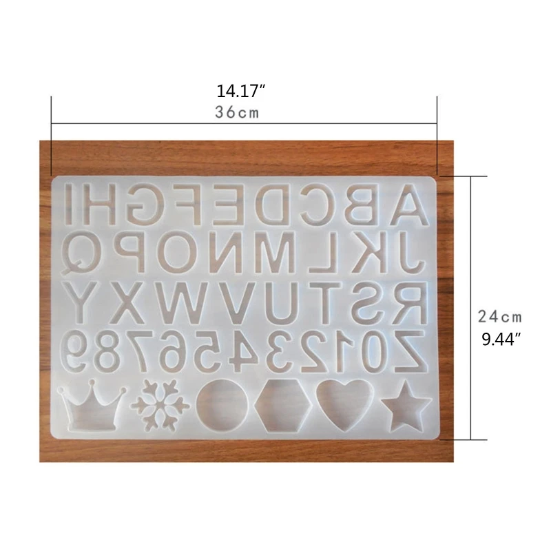 

Crystal Epoxy Resin Mold Alphabet Letter Number Pendant Casting Silicone Mould