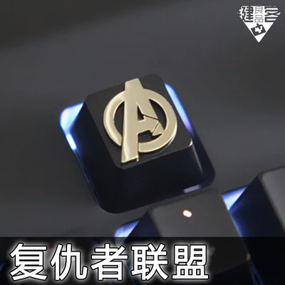 The Avengers 1 шт. алюминиевый сплав рельефный ключ крышка для MX переключатели механическая клавиатура металлический ключ крышка для PUBG WOW Dota 2 Marvel OverLord - Цвет: The Avengers