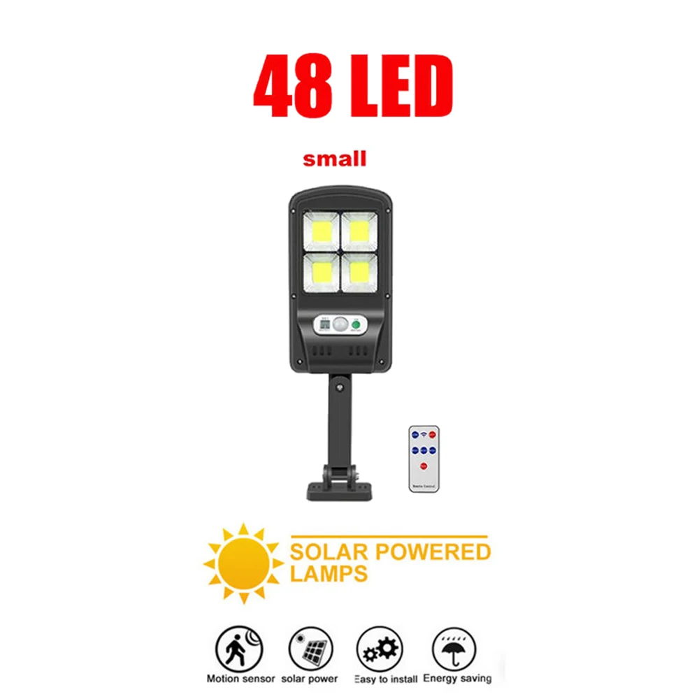 

Solar Lights Outdoor Motion Sensor Wall Sconces Light with Remote Control Lamp Security Lighting For Garden Wall 3 modes emergen