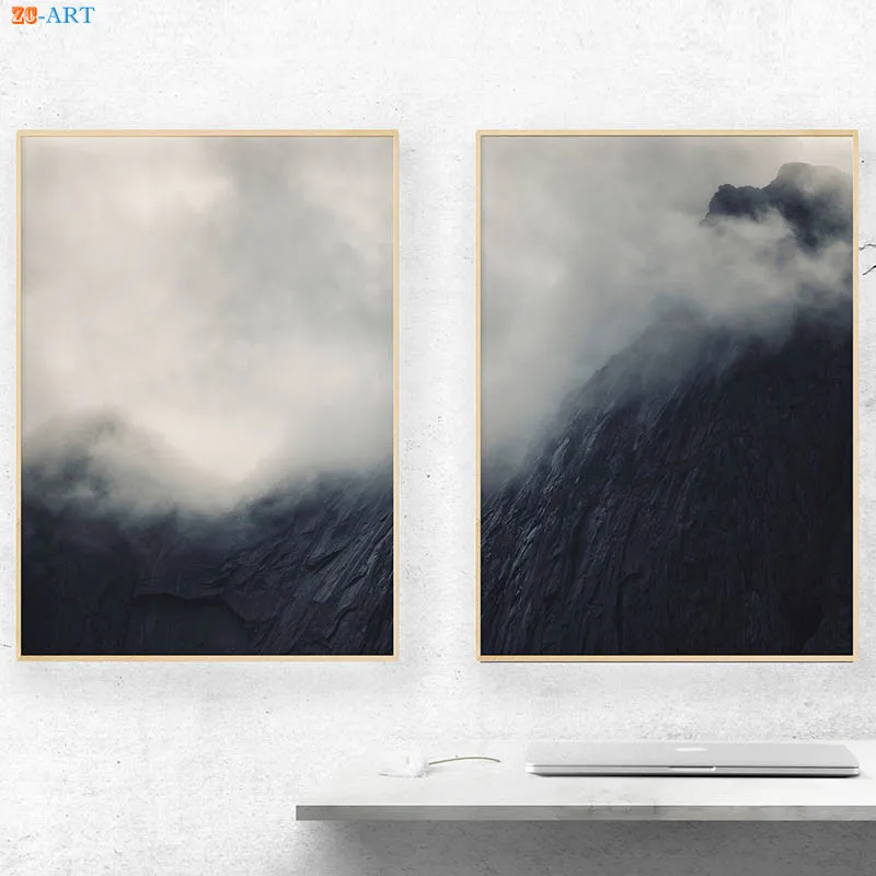 Картина на холсте с изображением гор и леса настенный постер настенные картины