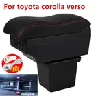 Для Тойота Королла verso подлокотник интерьер Запчасти специальные модифицированные детали Запчасти автомобиль Подлокотник центральной ящик для хранения с USB светодиодный светильник