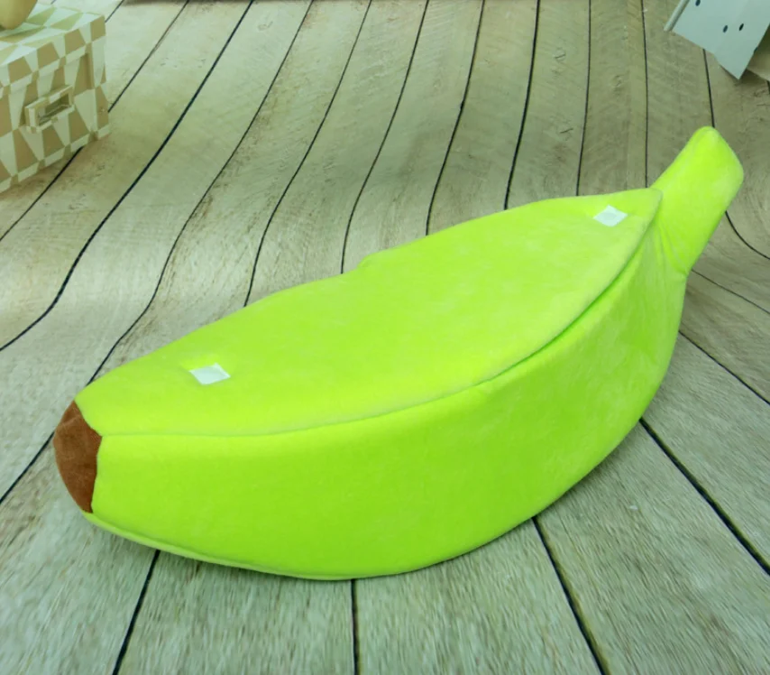 Foldable Banana Cat Bed Warm Soft Washable Dog Kennel Portable Pet House Durable Cushion Cozy Funny Pets Mat Puppy Supplies | Дом и сад