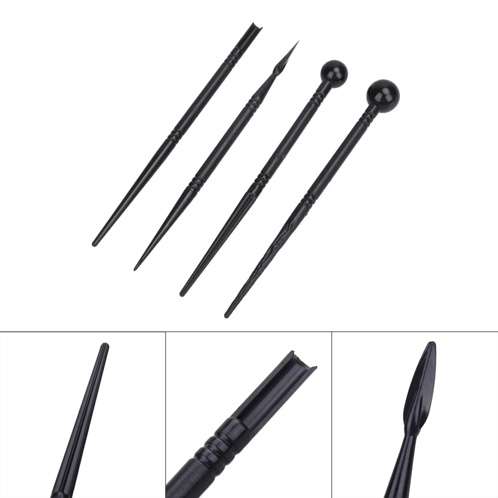 4 шт./компл. полезные формы резной ручки гаджеты простой цветочным принтом в стиле