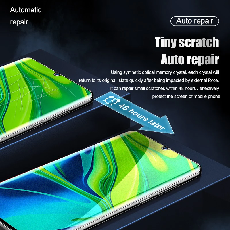 Защитная пленка для Xiaomi Redmi Note 10 9S 9 8 7 Pro 9A 9T матовая Гидрогелевая Mi 10T 11 Ultra Poco X3 M3 F3