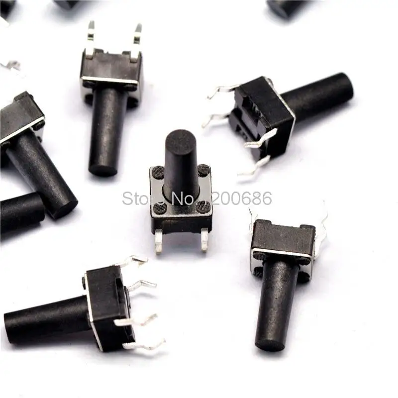 

6 * 6 * 12MM touch switch vertical 4 feet micro switch / button switch