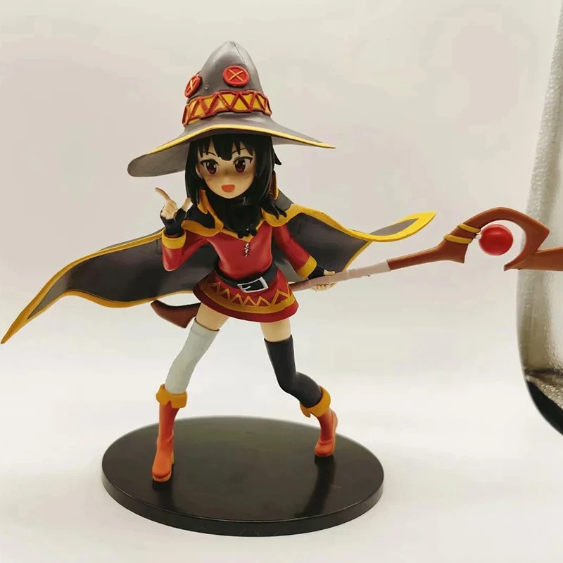 

20cm Anime Blessings for A Better World Megumin Action Figure PVC Sand Sculpture Goddess Collection Model Dolls Toys for Gifts