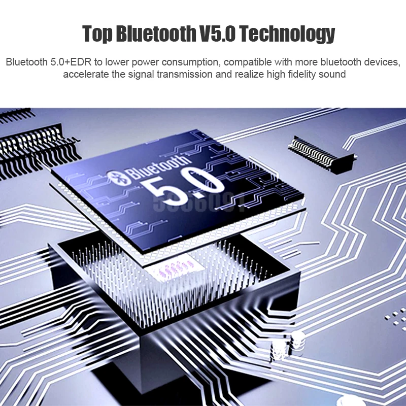 Беспроводные Bluetooth наушники IPX7 водонепроницаемые Bluetooth 5,0 сенсорные наушники-вкладыши с стереозвуком 3500 мАч гарнитура питания