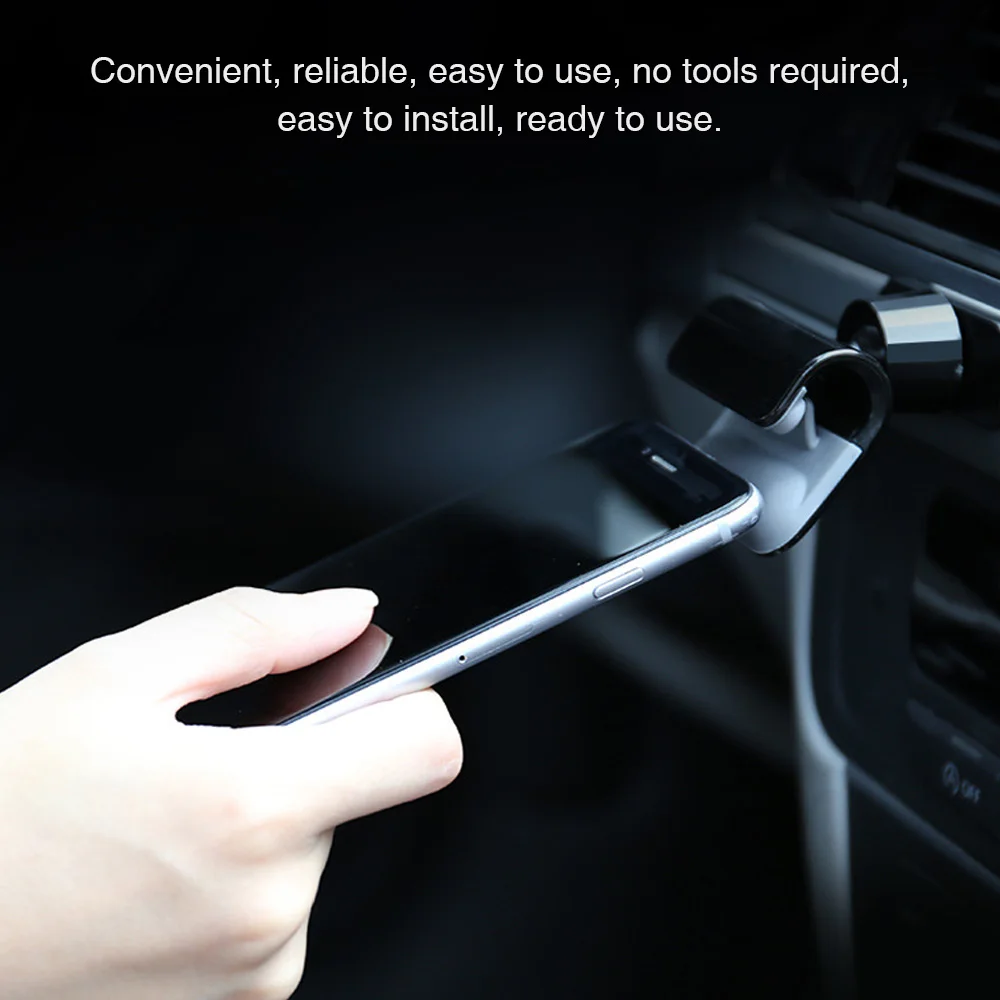 Автомобильный держатель для мобильного телефона крепление гравитационный зажим