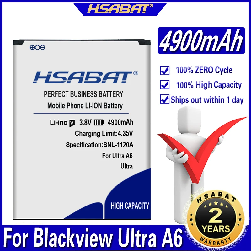 Аккумулятор HSABAT 4900 мАч Ultra A6 для Blackview A6|a6 battery|battery forbattery for blackview |