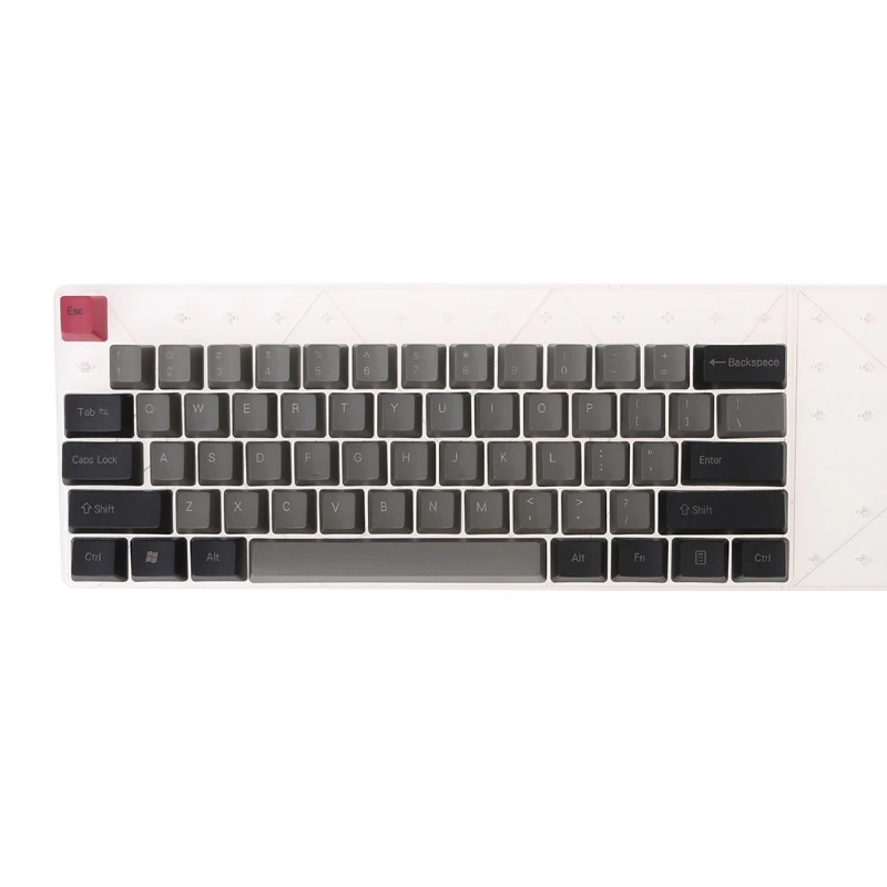 Черные Серые смешанные толстые PBT 104/87/61 колпачки для ключей OEM профильные