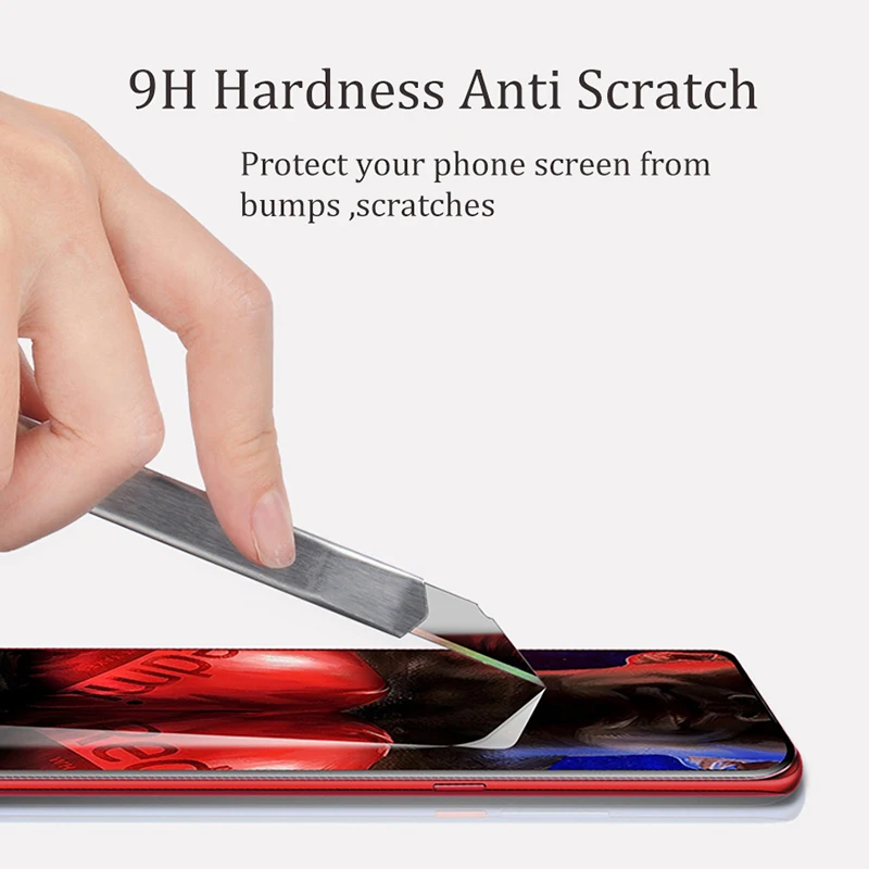KEYSION Tempered Glass For Xiaomi Mi 9T 9 SE A3 Screen Protective Glass Film Full Cover for Redmi Note 10 9 Pro Max K20 8 8A 7A