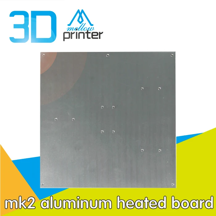 Алюминиевая панель для подогрева 3D принтера reprap mk2 алюминиевая Тепловая пластина
