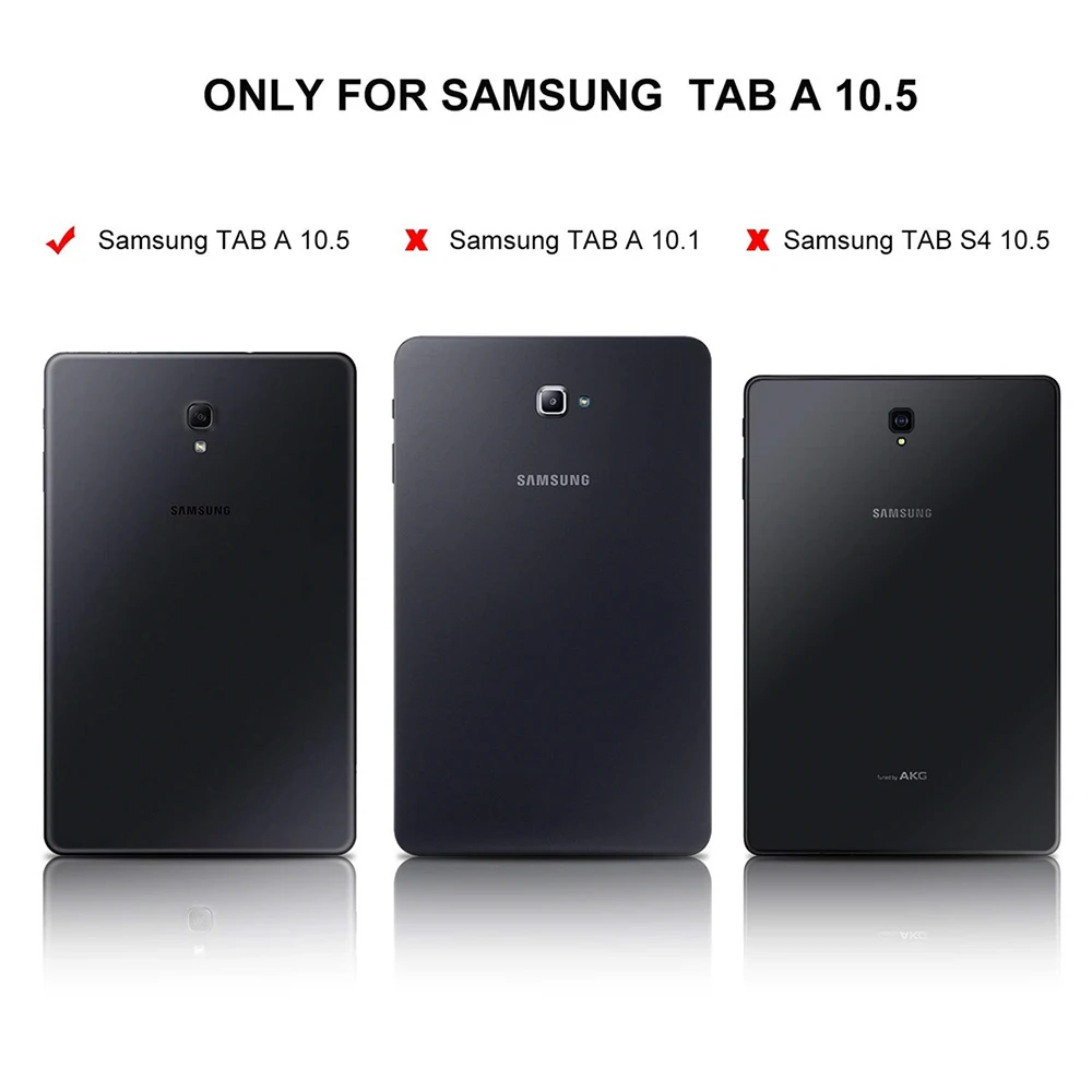 2 в 1, беспроводная итальянская/немецкая клавиатура для samsung Galaxy Tab A2 10,5 T595 T590, планшет с подсветкой, Bluetooth, Клавиатура США, чехол