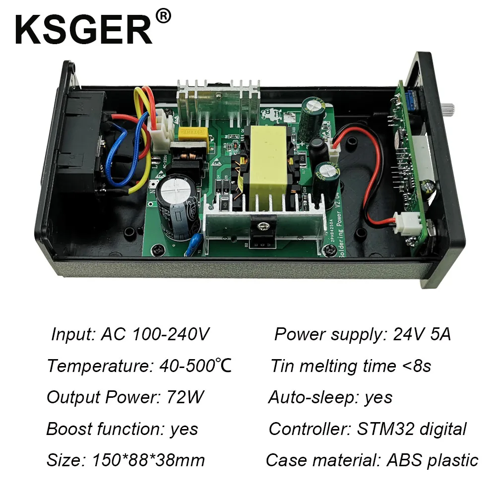 KSGER T12 паяльная станция STM32 Цифровая Электрическая с ручкой 9501 сварочные