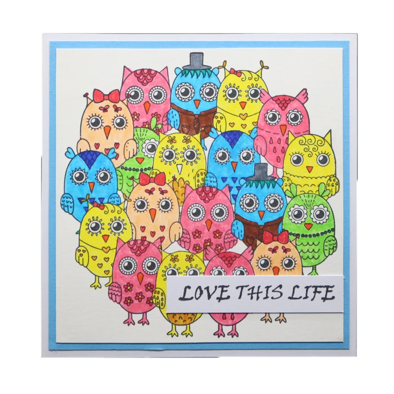 Прозрачные штампы мультфильм птицы узор фон прозрачные силиконовые уплотнения