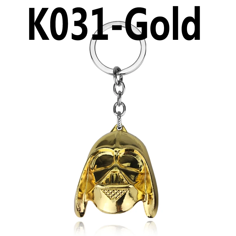 Горячие 3D Звездные войны робот BB8 R2D2 C-3PO Модель брелок Подвеска металлический брелок для мужчин и мальчиков подарок Звездные войны персонаж автомобиля брелок Декор - Цвет: Gold