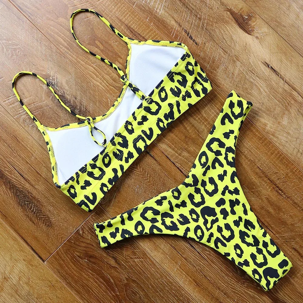 

Sexy Bikini 2021 Swimsuit Women Push Up Low Waist Sexy Swimwear Women Brazilian Biquini Bathing Suit Summer Swim Beachwear
