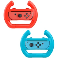 2pcs nintend switch abs steering wheel handle stand holder left right joy con joycon for nintendo switch oled joycon accessories
