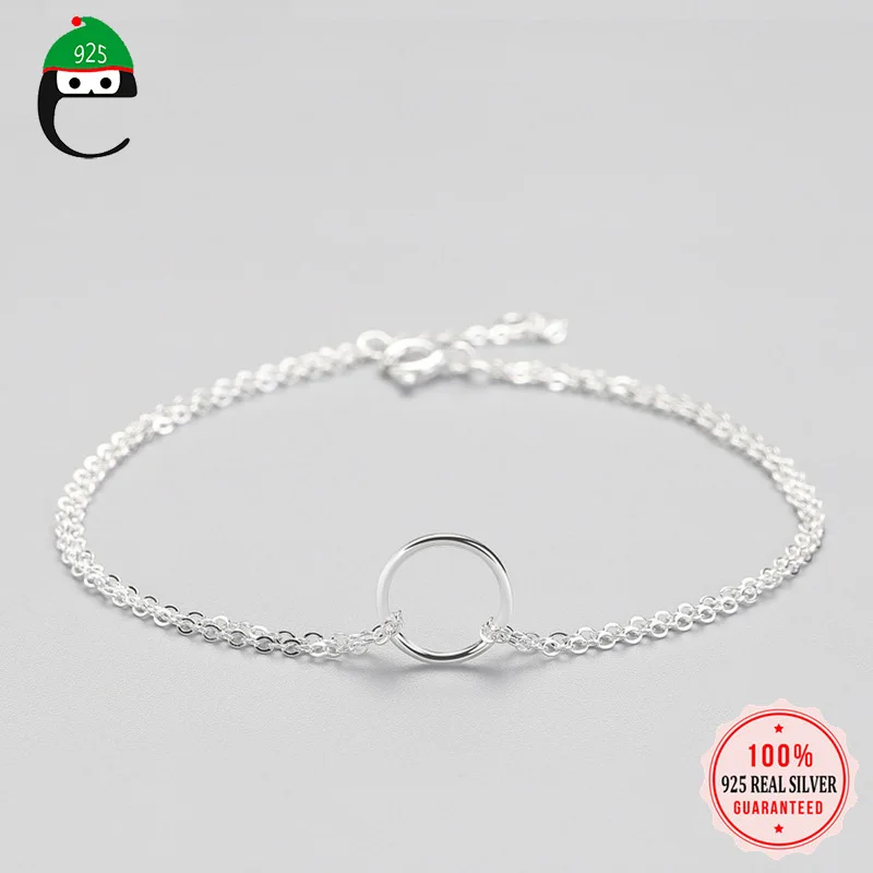 Женский браслет ElfoPlataSi цельный из стерлингового серебра 925 пробы ювелирное