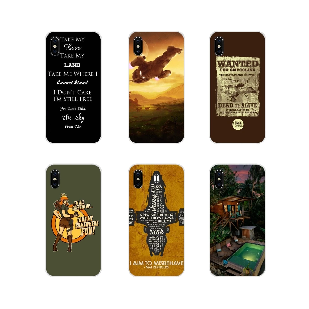 Для Apple iPhone X XR XS 11Pro MAX 4S 5S 5C SE 6S 7 8 Plus ipod 5 6 с цитатами Firefly Serenity прозрачную защитную