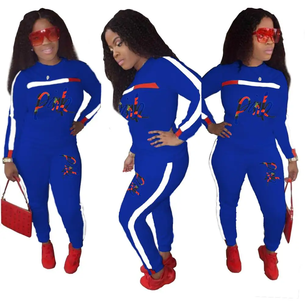 2 шт. женский спортивный костюм набор дамы 2020 новый бренд осень длинный рукав