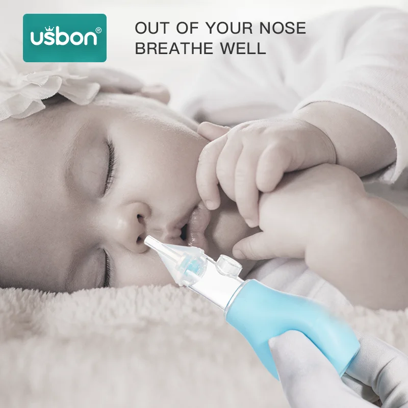 Силиконовый аспиратор для носа новорожденных детский пылесос соска младенцев