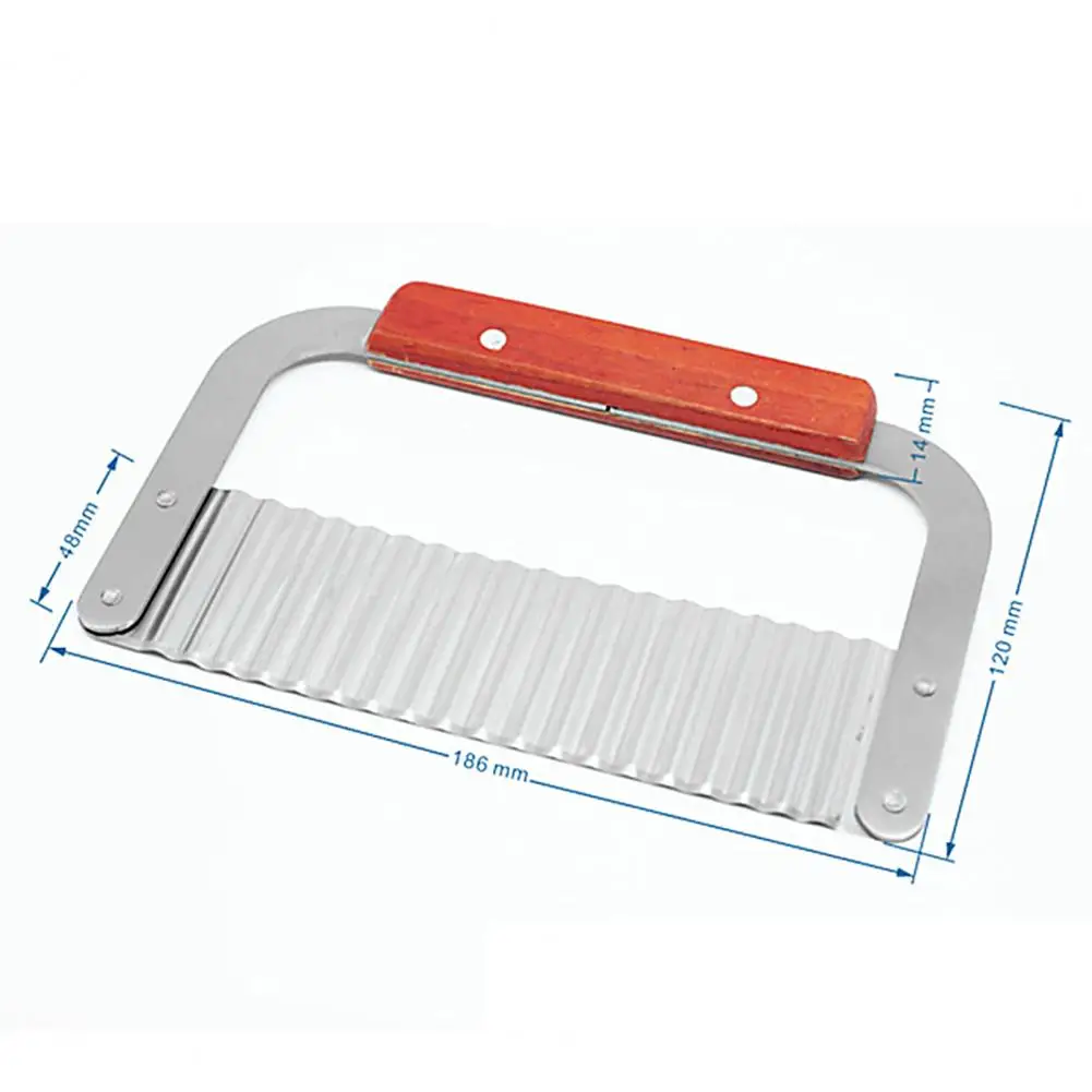 

Creative Chopping Knife Potato Cutting Hand French Fries Knife Eco-friendly Labor-saving Stainless Steel Crinkle Cutting Tool