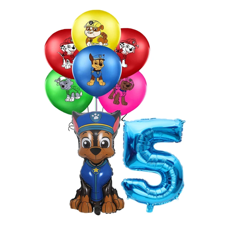 Мультяшные персонажи из мультфильма Щенячий патруль игрушечный воздушный шар