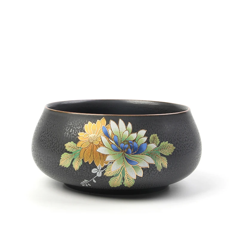 

Iron rust glaze ceramic porcelain washing bowl for teacup