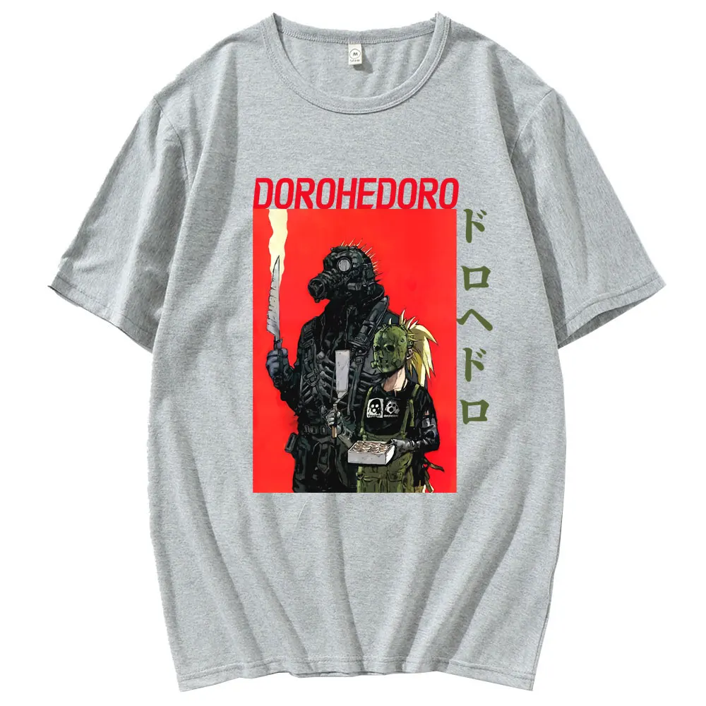 

Japanese Anime Dorohedoro Pattern Short Sleeve Spring Summer Men/women 100% Pure Cotton Fashion T-shirt Male Casual Loose Tshirt