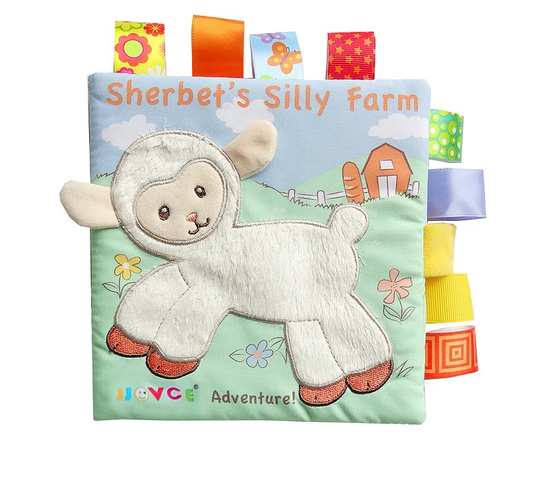 Baby Washable Cloth Book Graphics Letter Animal Number Cognition Rattles Rustle Education Newborn Toys For Children Study Books | Игрушки и
