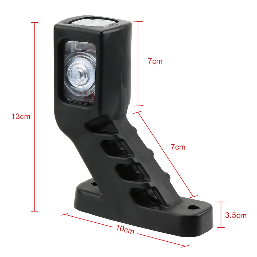 

LEEPEE 10-30v 4 LED Marker Side Light For Caravan Van 3 Face Outline Lamp Car Clearance Lamp Truck Accessories