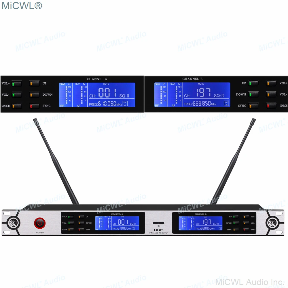 High Quality Professional SKM9000 True Diversity Handheld Digital Wireless Microphone System 2 Champaign Gold MiCWL SKM 9000 | Электроника