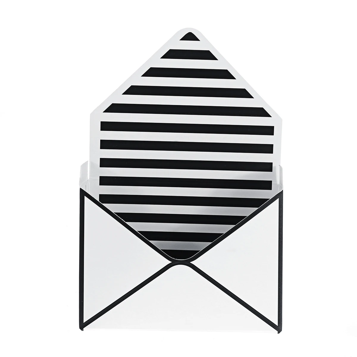 Black White Stripe 12 шт./компл. букет Подарочная коробка складной конверт Цветочные коробки ручной работы цветочный букет бумажная коробка Романтический цветок бумажный держатель Декор - Цвет: Black White Stripe