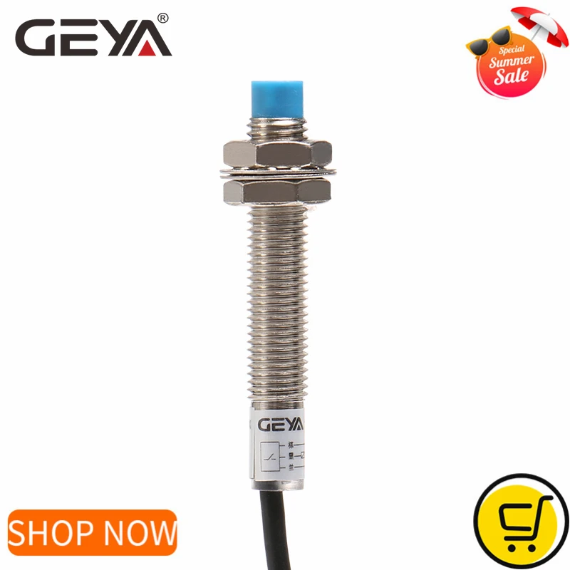 Индуктивный бесконтактный переключатель GEYA с расстоянием обнаружения 2 мм NPN PNP