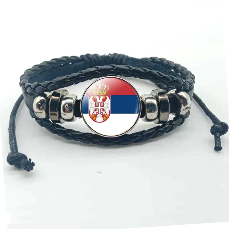 Стеклянный браслет с изображением флага Испания Италия Португалия Греция флаг