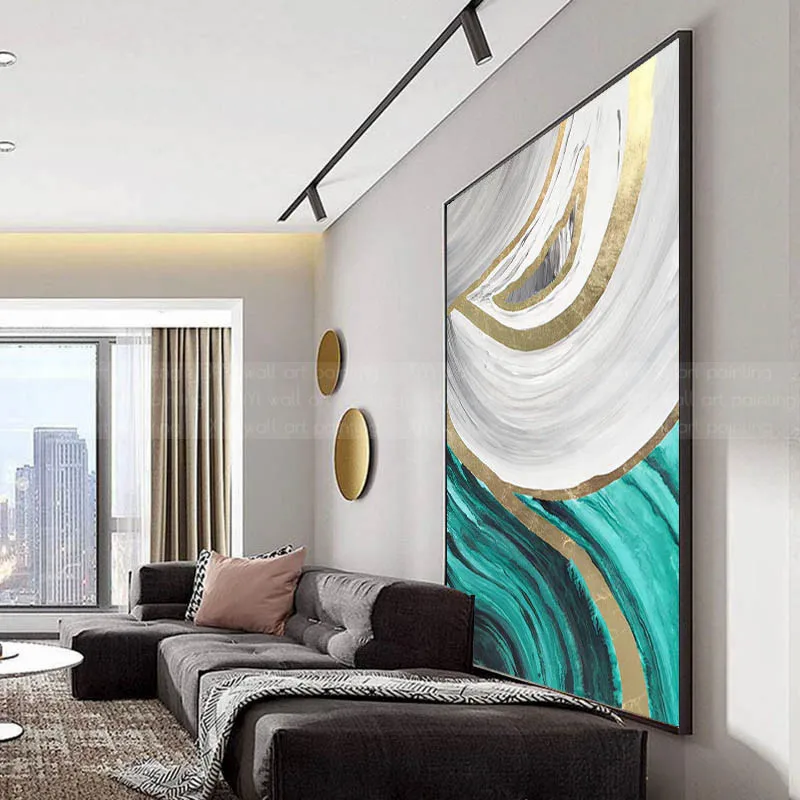 Настенные художественные настенные картины для гостиной холст с золотыми