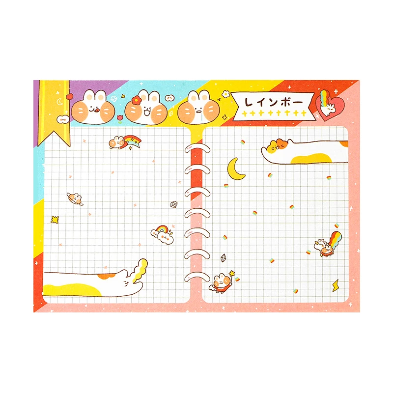 Sandro бумага для заметок креативная Милая карта сообщений мультяшная сетка