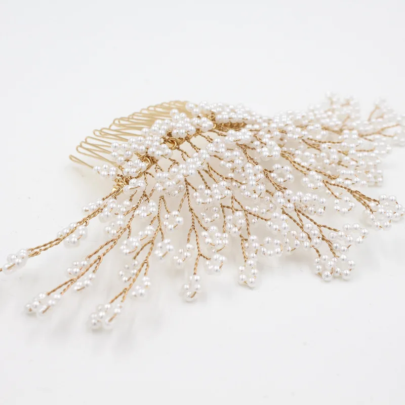 

Le Liin Handmade Beaded Bride Hair Comb Hair Jewelry Wedding Hair Accessories