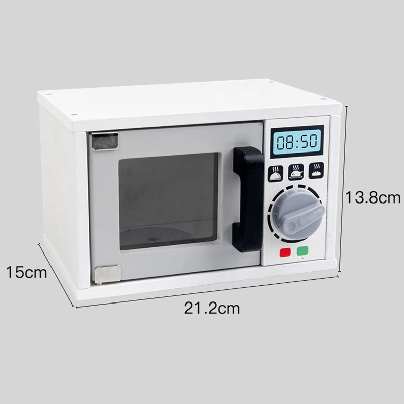 

11 Pieces Kids Kitchen Pretend Play Toys Children Wooden Simulation Microwave Oven Baking Toys Educational Toy Set