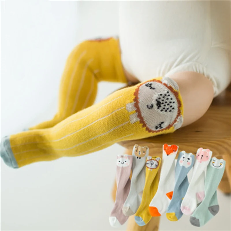 Милые носки для маленьких девочек и мальчиков с героями мультфильмов длинные